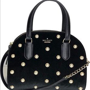 Kate Spade velvet pearl bag